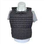 Schwarze Airsoft Tactical Molle kugelsichere Weste