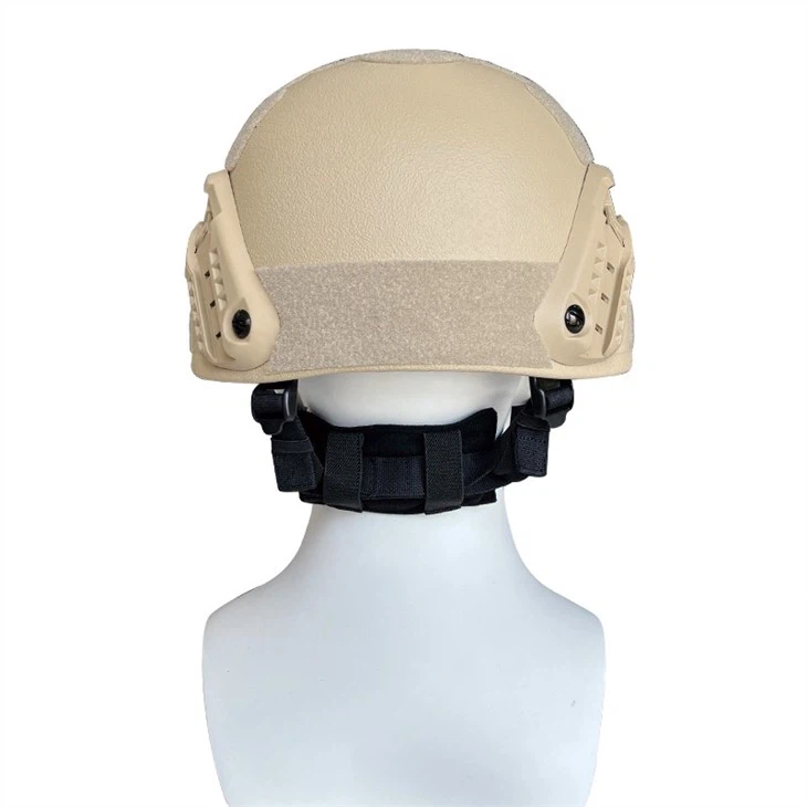 Khaki Mich Tactical Bullet Proof Helmet With PE Military